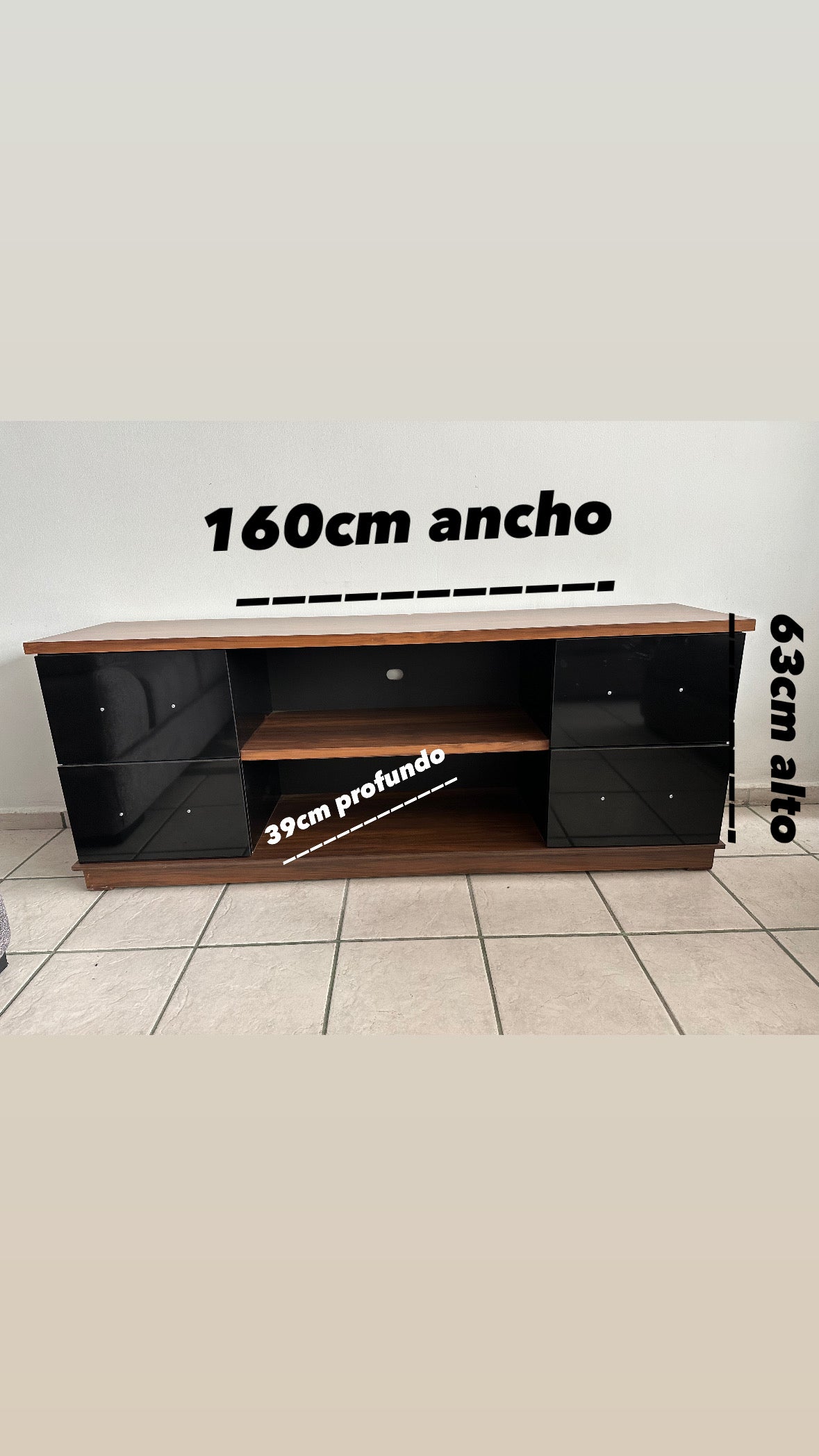 Porta Video Begoña Black