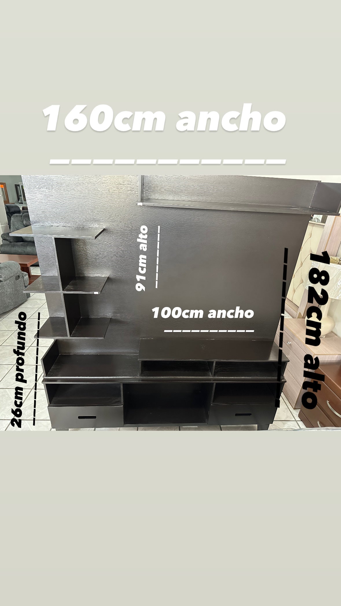 Librero 2pzs California Chocolate