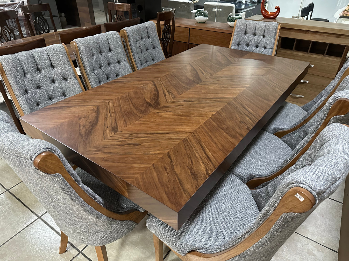 Comedor Isabella Chapa 8 sillas