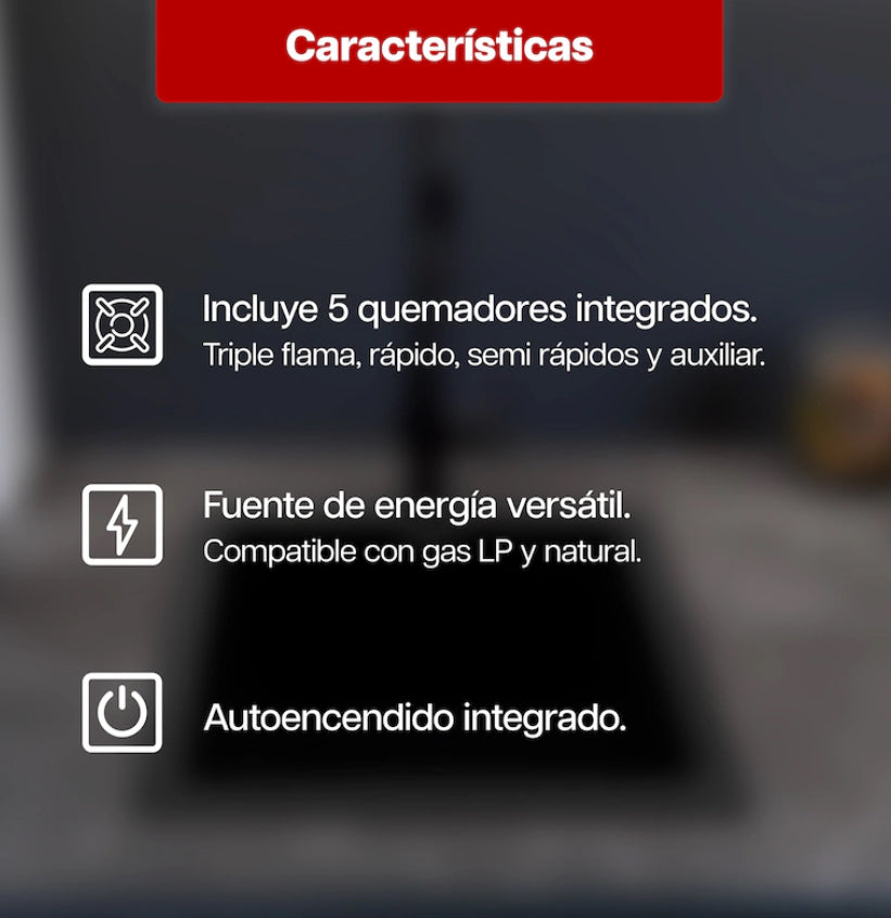 Parrilla Maxims 5Q acero inoxidable