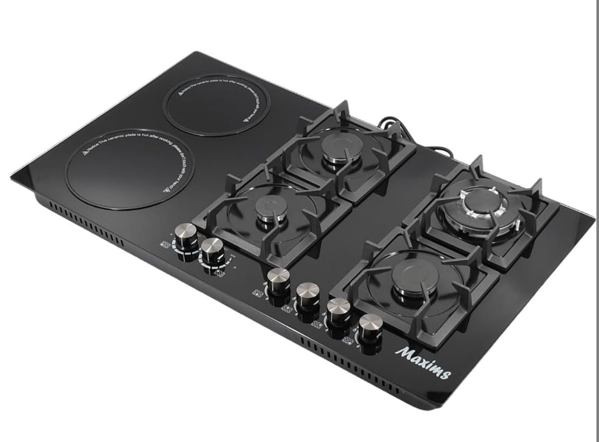 Parrilla Híbrida 6Q Gas y Eléctrica