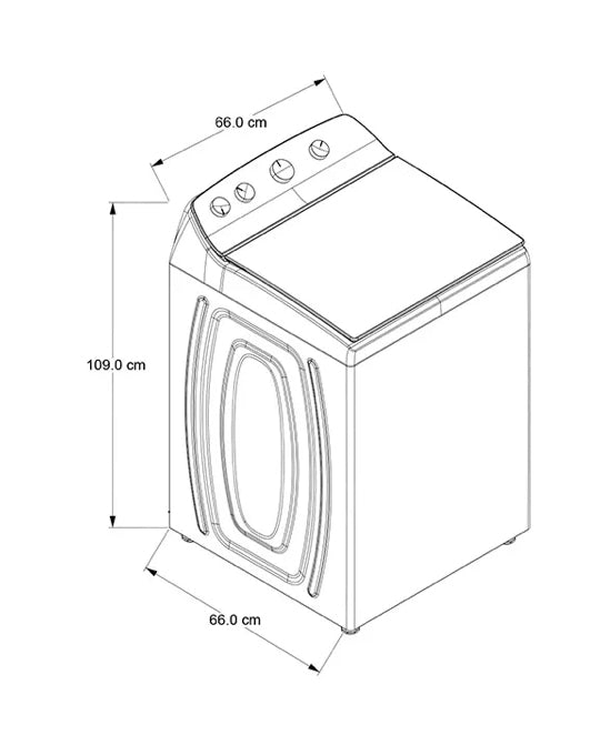 Lavadora Whirlpool 22kg 8MWTW2224WJM1