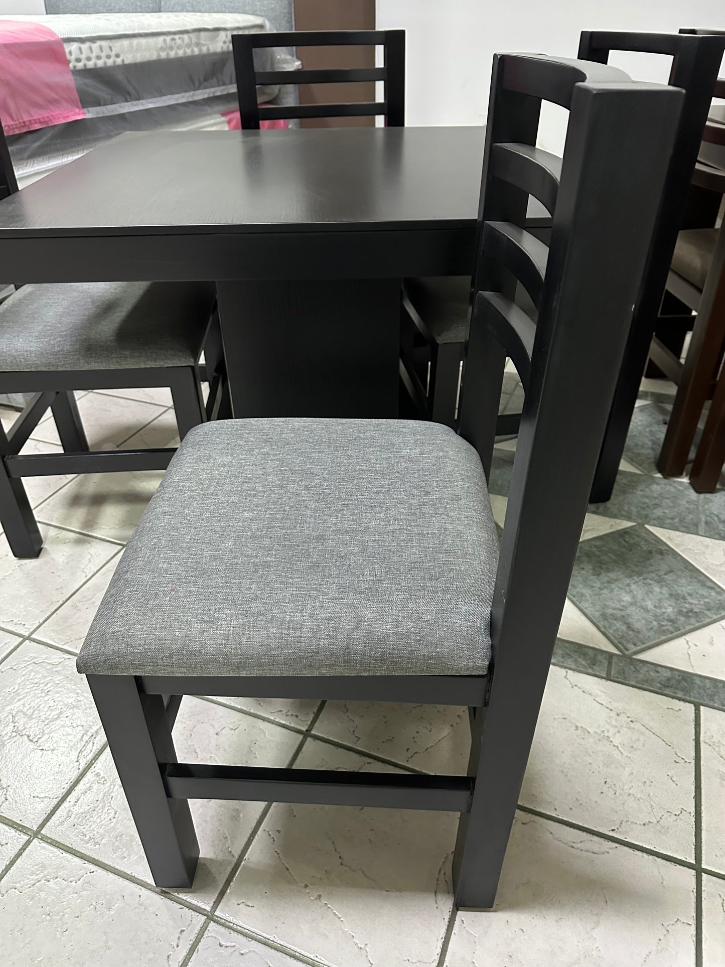 Comedor Fili 4 sillas Negro