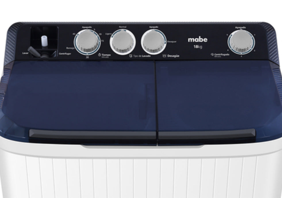 Lavadora/Exprimidor Mabe 18Kg LMDX8124HBAB0