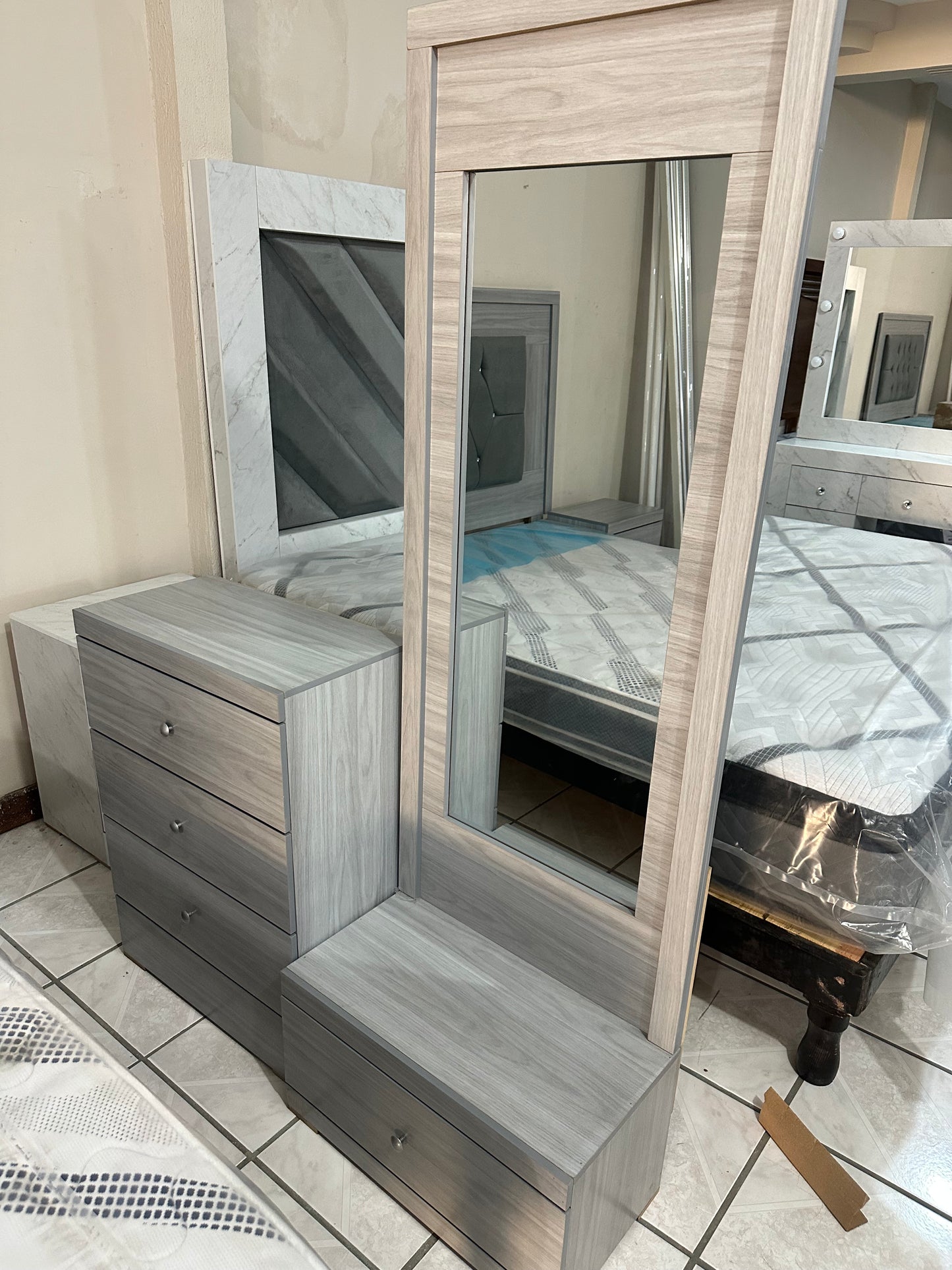 Recámara Adisa Matrimonial Gris