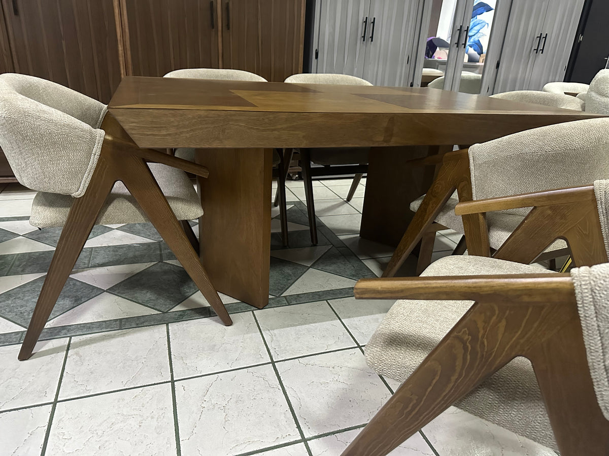 Antecomedor Gala okume 6 sillas