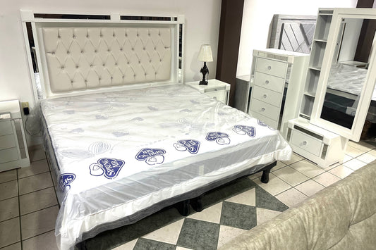 Recámara Creta Blanca King Size