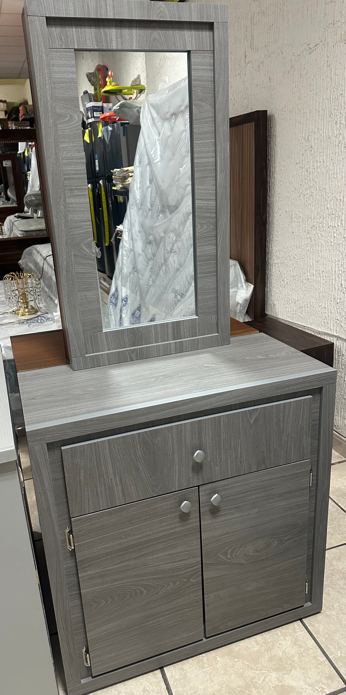 Tocador Sencillo Gris