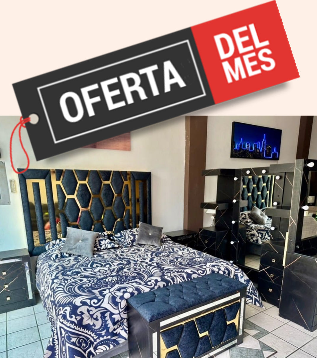Recámara King Size Dubai Negro