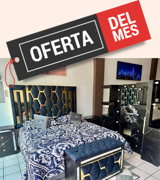 Recámara King Size Dubai Negro