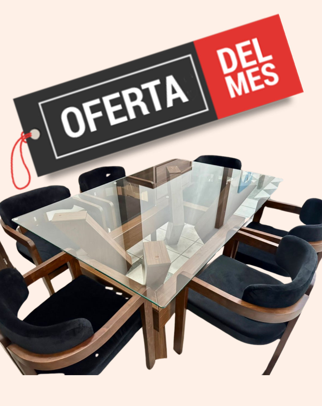 Antecomedor Elegance 6 sillas