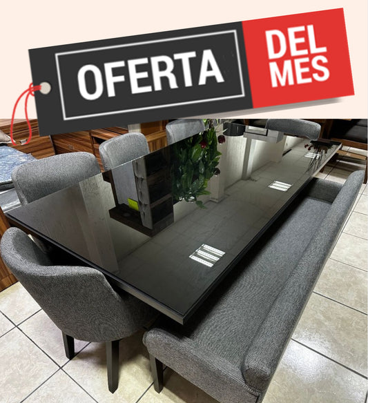 Comedor Erabig geo 5 sillas/ 1 banca