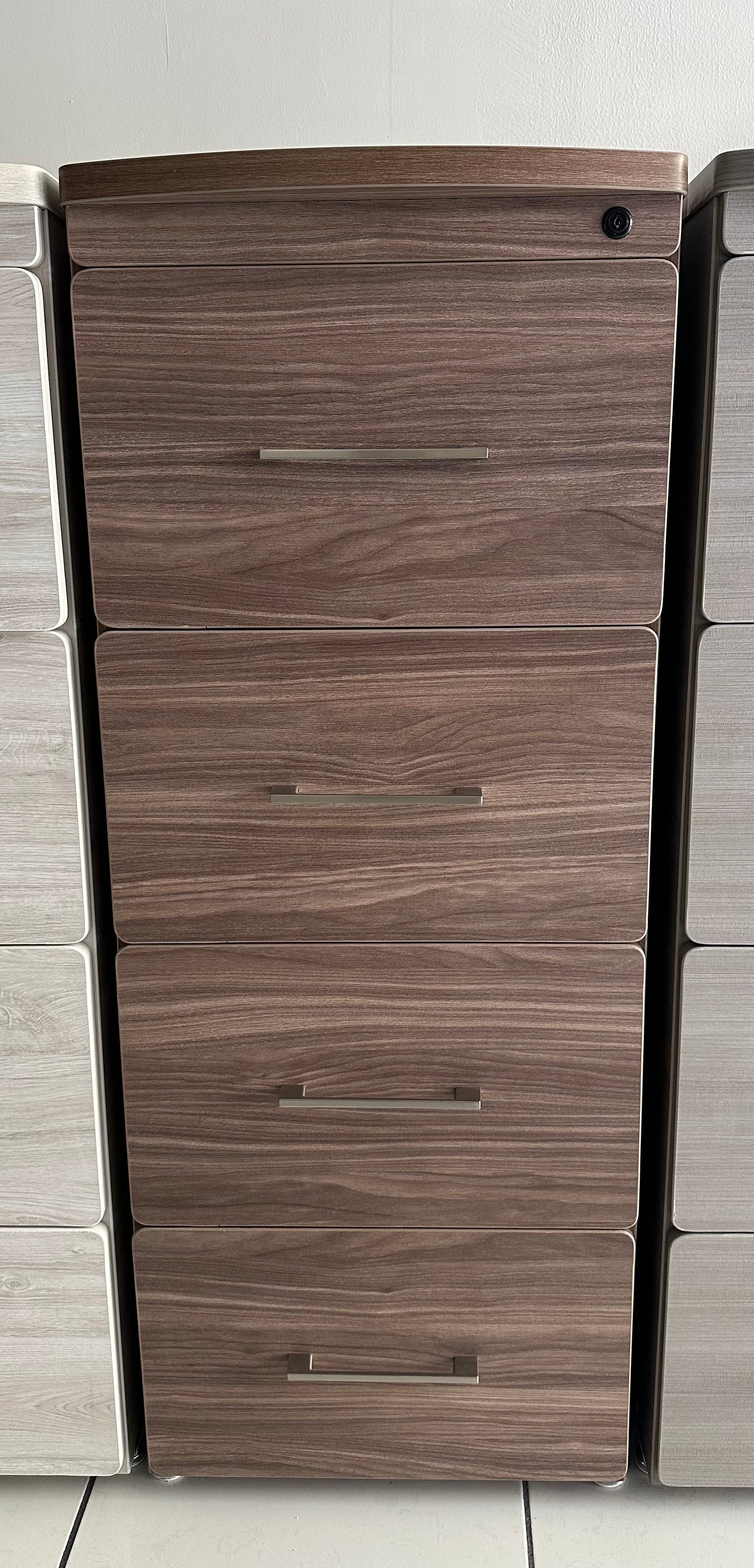 Archivero 4 gavetas nogal neo