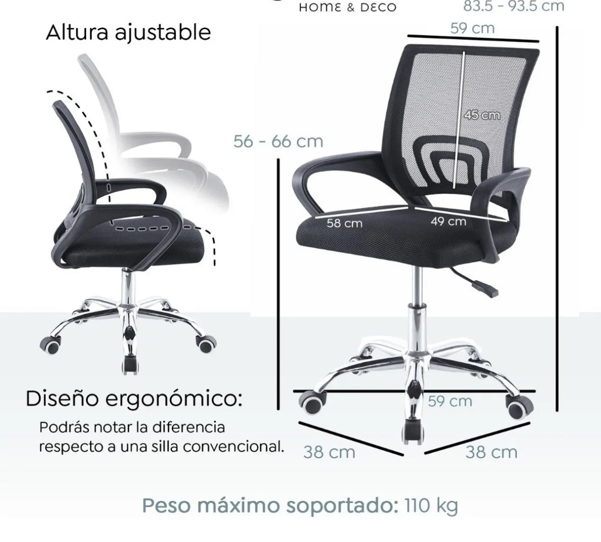 Silla ejecutiva mesh