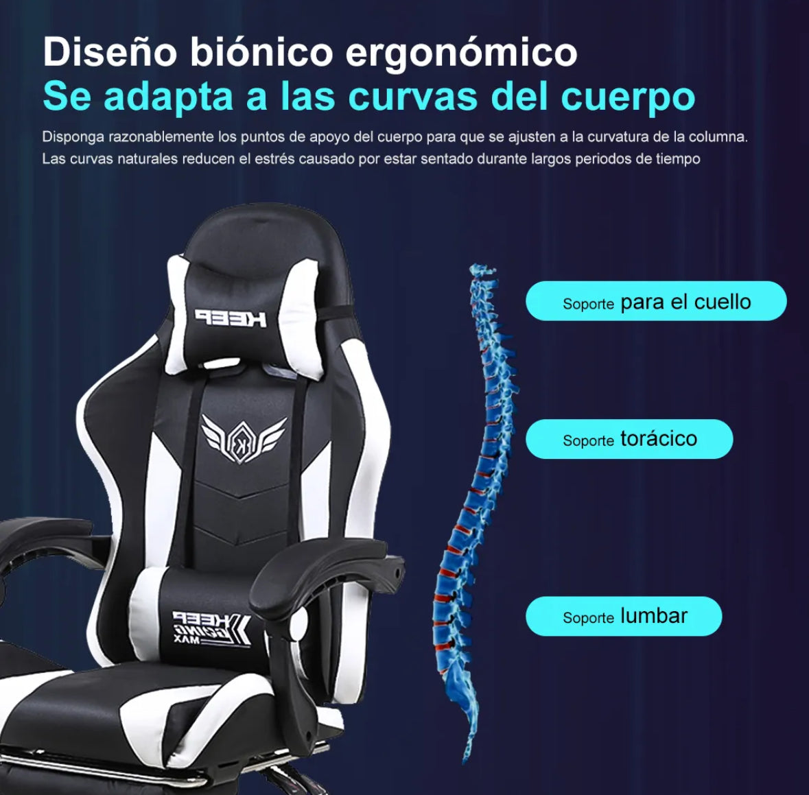 Silla Gamer Reclinable