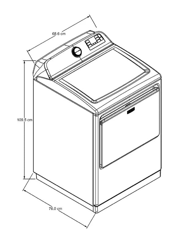 Secadora Mytag 28Kg 7MMGD7230LW1