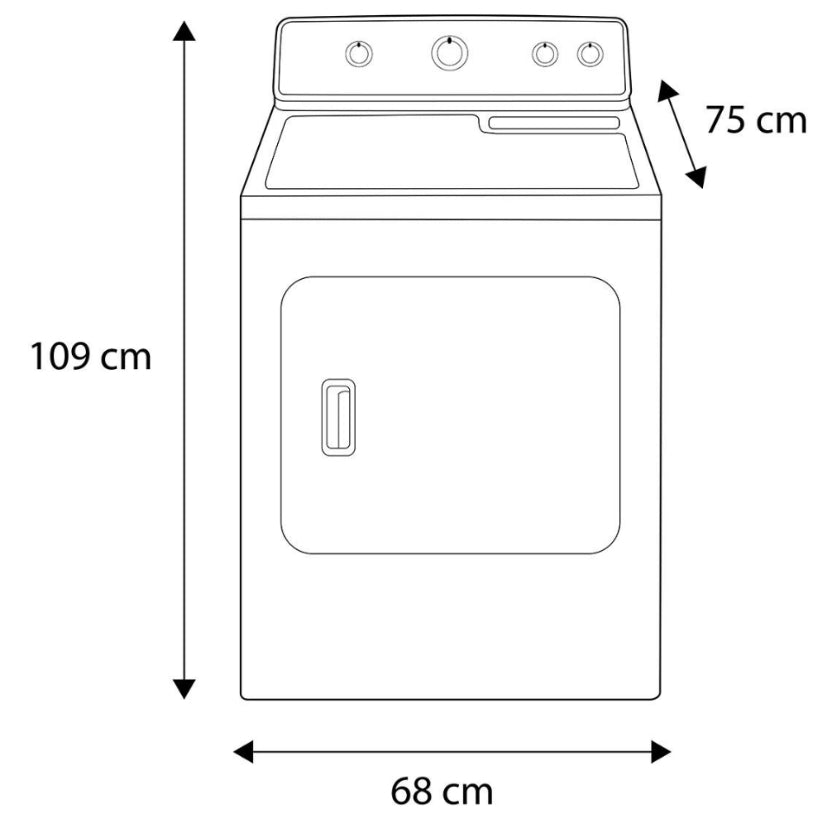 Secadora Mytag 19Kg 7MMGDC300DW5