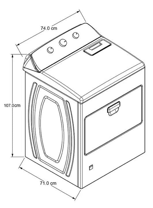 Secadora Whirlpool 19Kg 7MWGD1930JM