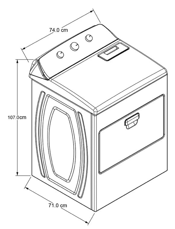 Secadora Whirlpool 17Kg Eléctrica 7MWED1730JQ