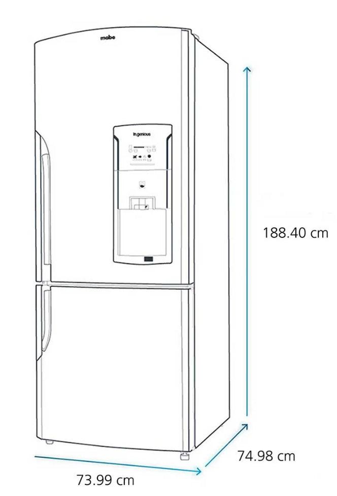 Refrigerador Mabe RMB520IJMRM0