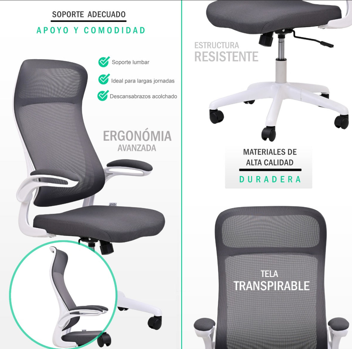 Silla Ejecutiva Mesh Elegante