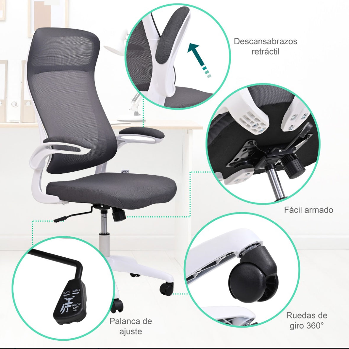 Silla Ejecutiva Mesh Elegante