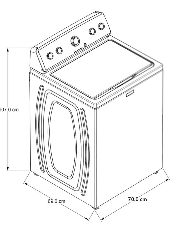 Lavadora MAYTAG de 20Kg 7MMVWC465JW