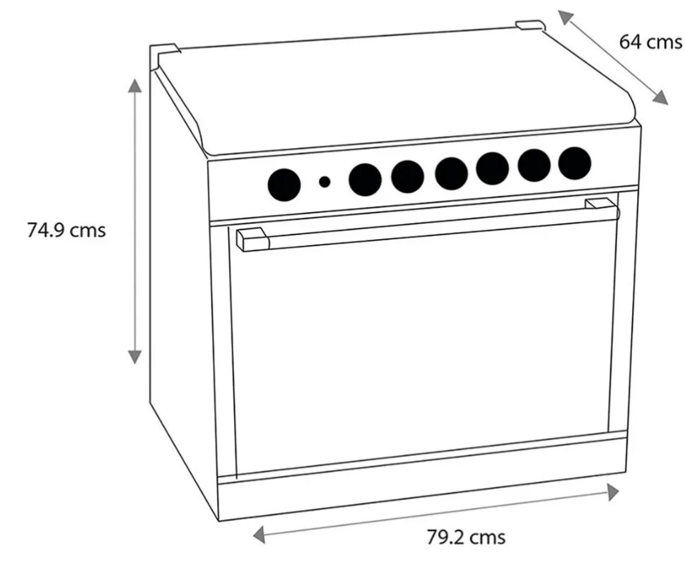 Estufa de Empotrar Mabe 6Q MA0C80300CI