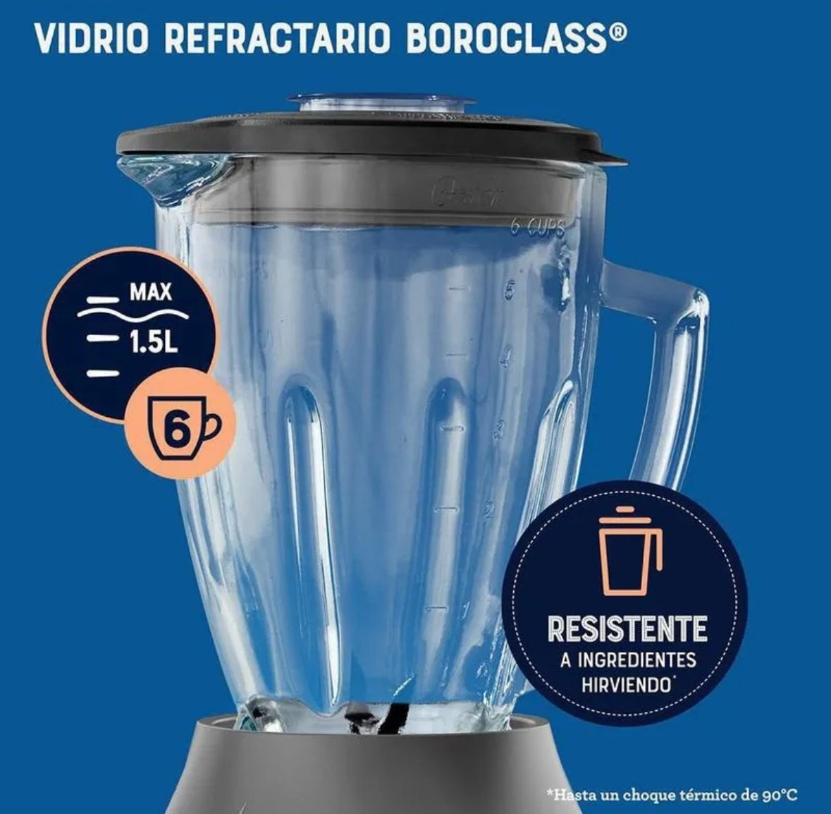 Licuadora Oster 6 velocidades BLSTPEG-G80