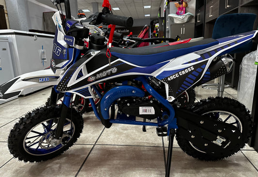 Motocross Azul doble escape