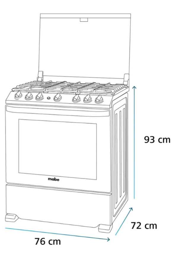 Estufa Mabe 7MH7602JBS0C