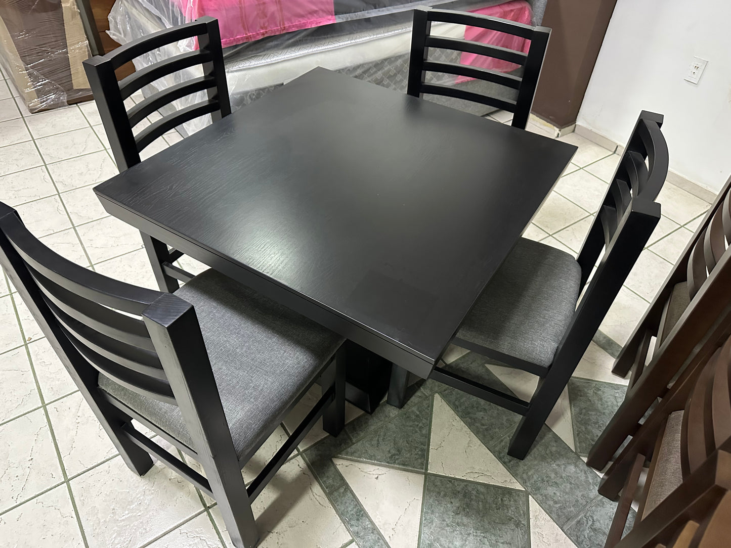 Comedor Fili 4 sillas Negro