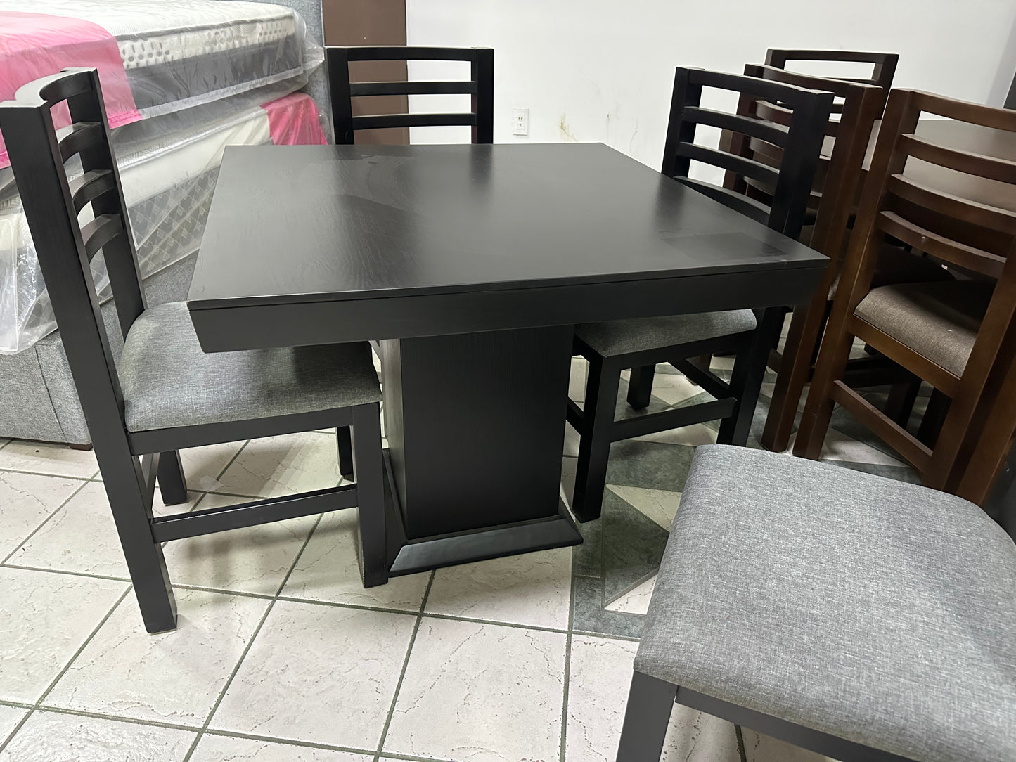 Comedor Fili 4 sillas Negro