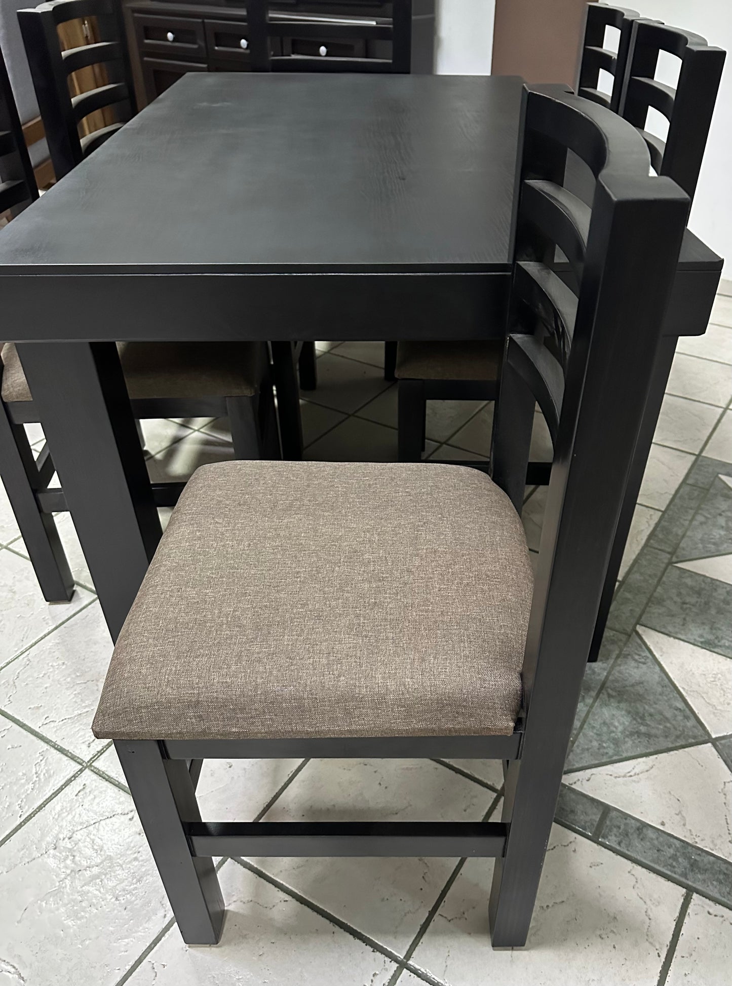 Comedor Fili 6 sillas negro