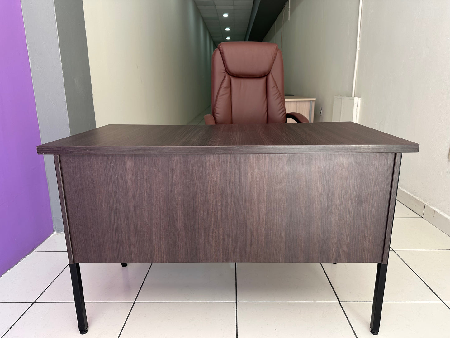 Escritorio secretarial Roble Tabaco