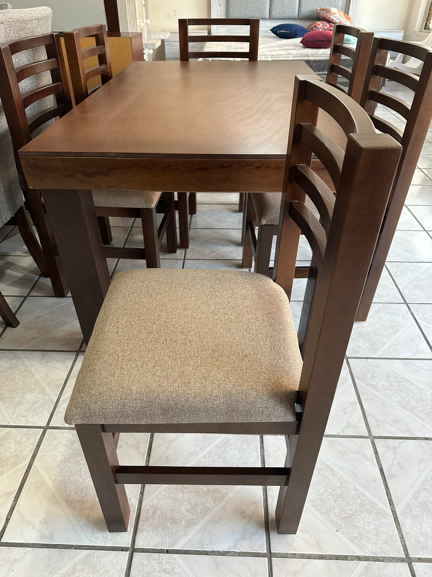 Comedor Fili 6 sillas Canela M