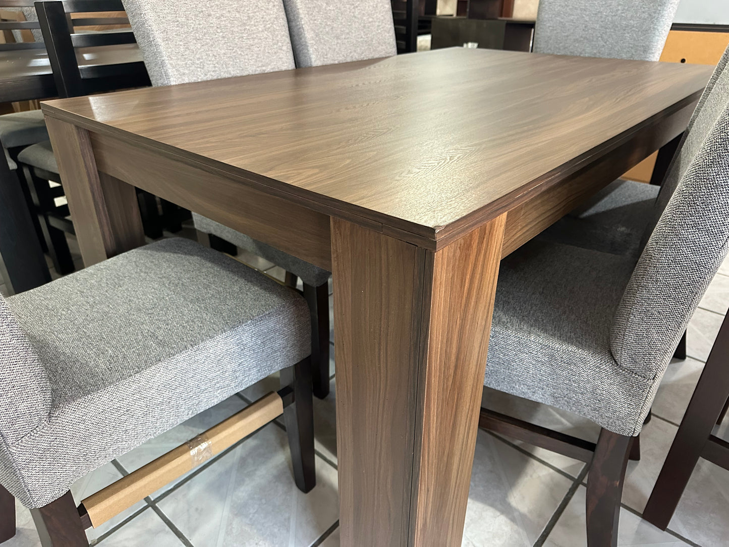 Comedor Malibú 6 sillas gris