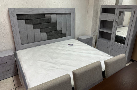 Recámara Audio King Size Gris