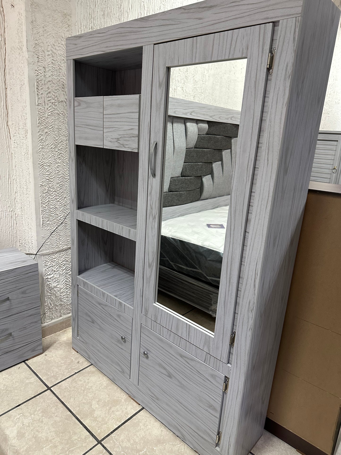 Recámara Audio King Size Gris