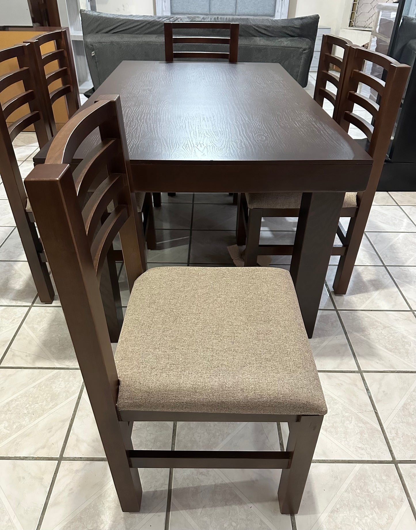 Comedor Fili 6 sillas Canela M