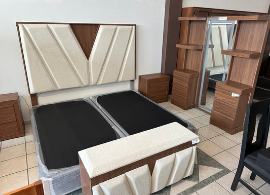 Recámara King Size Irlanda Nogal