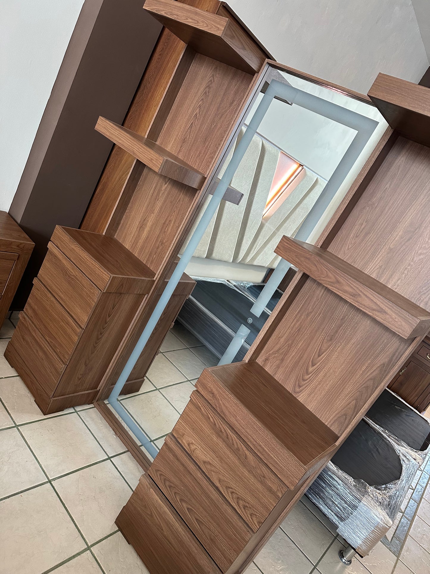 Recámara King Size Irlanda Nogal